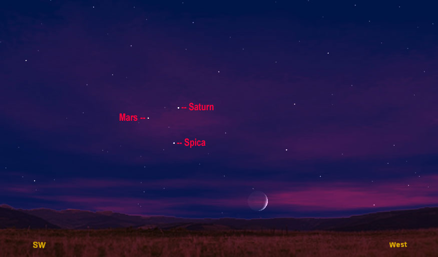 Picture 1 of Opportunity to rarely see Mars from Earth