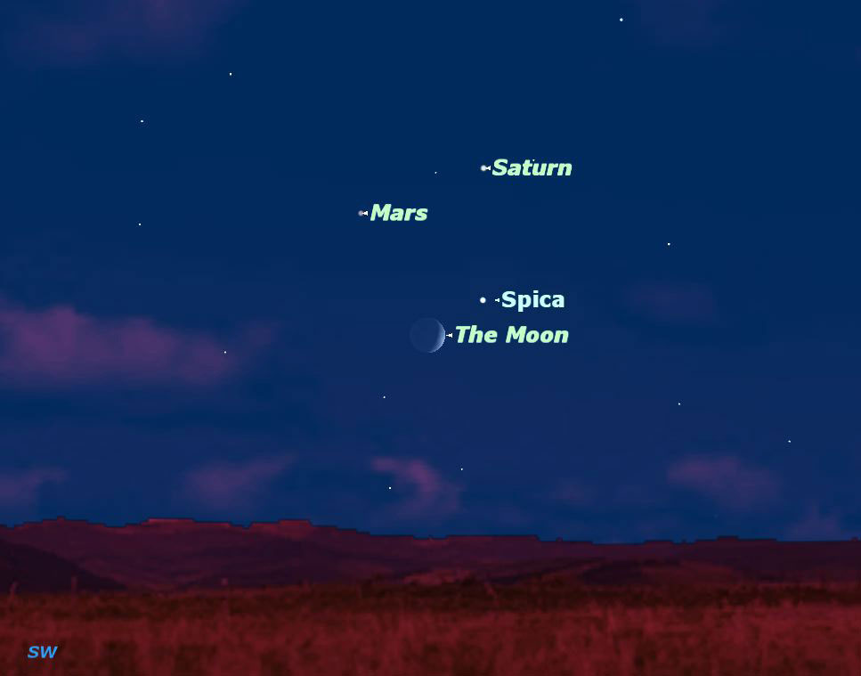 Picture 2 of Opportunity to rarely see Mars from Earth