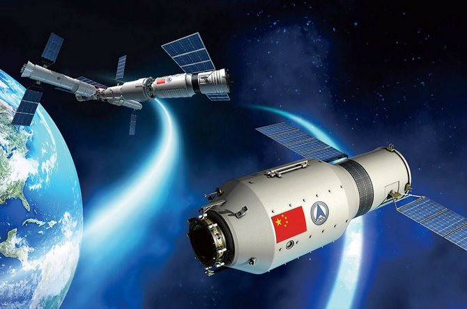 Picture 3 of Out of control, the 8.5-ton Thien Cung 1 space station was about to fall to Earth