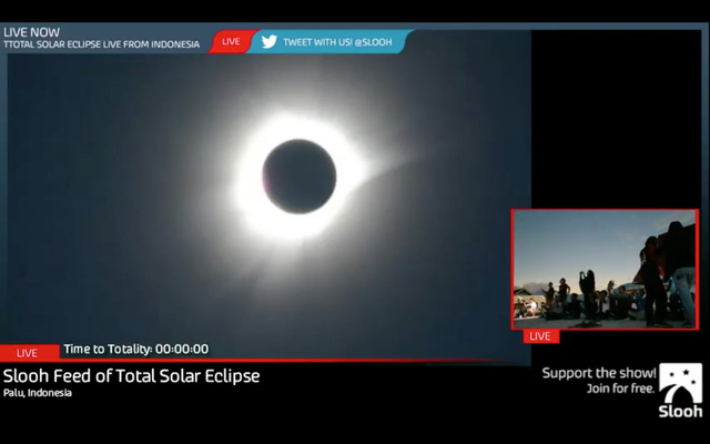 Picture 11 of Overview of solar eclipse this morning in Vietnam and Southeast Asian countries