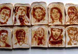 Picture 1 of Painting art on ... bread