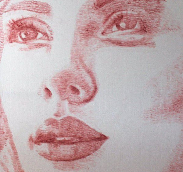 Picture 4 of Painting by kissing on paper