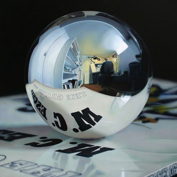 Picture 1 of Painting illusion reflections makes it difficult to distinguish the fake