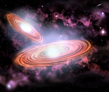 Picture 1 of Pair of 'dancing' black holes in the galaxy