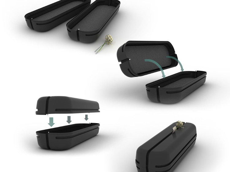 Picture 2 of Patent on coffin won Silver Award for creativity