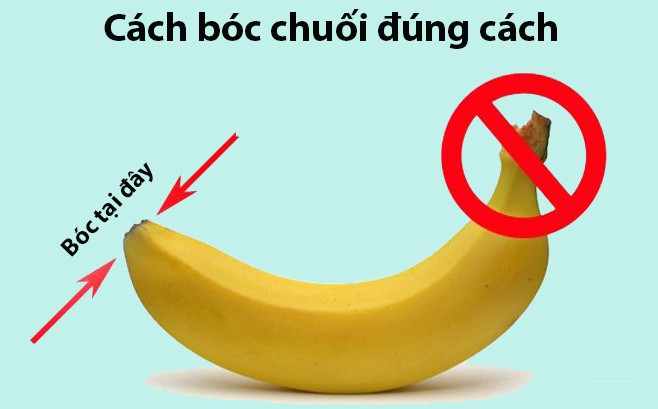 Picture 4 of Peeling bananas is not difficult but the truth is still full of people doing