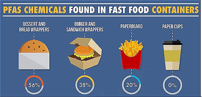Picture 1 of PFAS in food containers can cause kidney disease