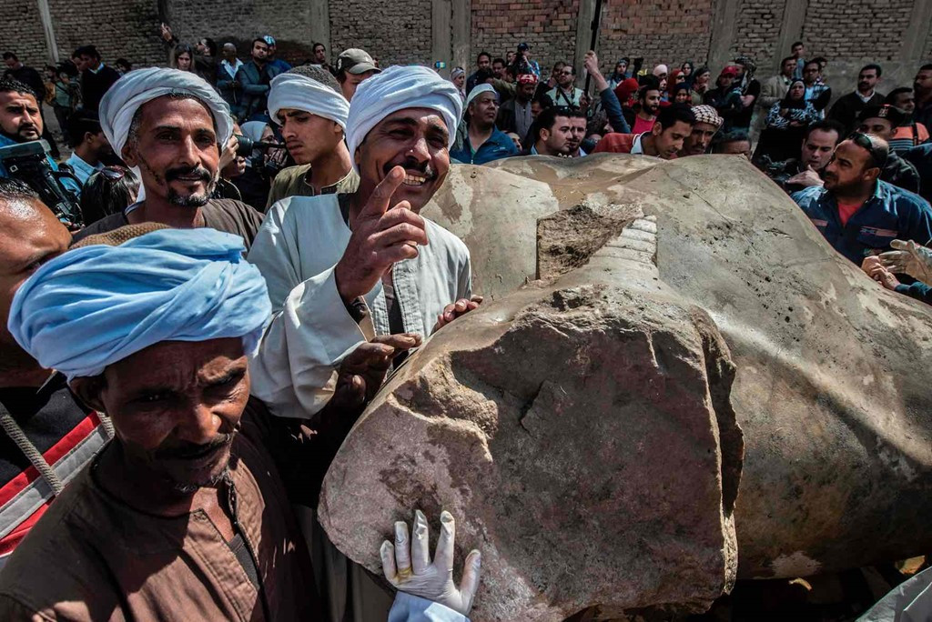 Picture 6 of Pharaoh 'rises': Close up of the great 3,000-year-old sight of Egypt