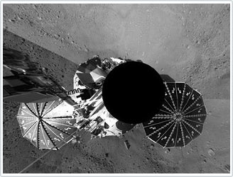 Picture 1 of Phoenix approaches the area that may have ice on Mars