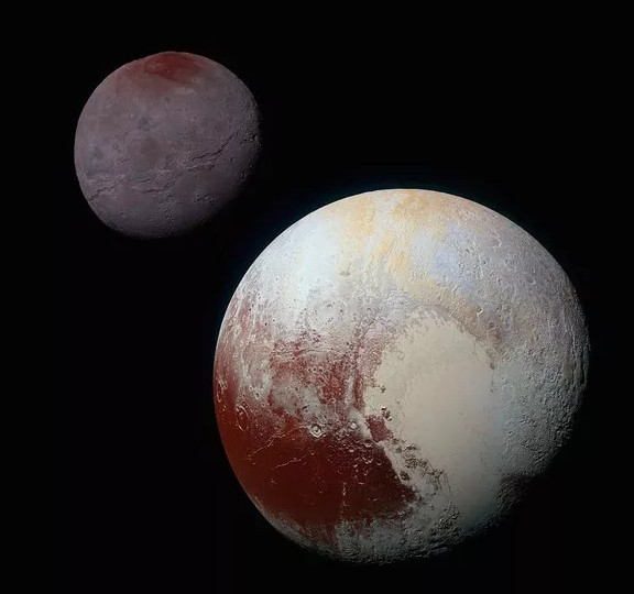 Picture 4 of Pluto has 'blue sky' and ice water