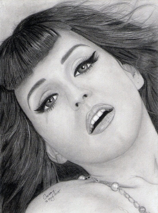 Picture 10 of Portraits of famous people drawing with pencil really hard to believe