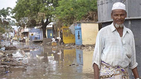 Picture 2 of Post-flood disaster in South India