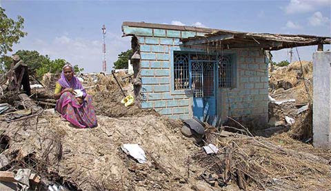 Picture 7 of Post-flood disaster in South India