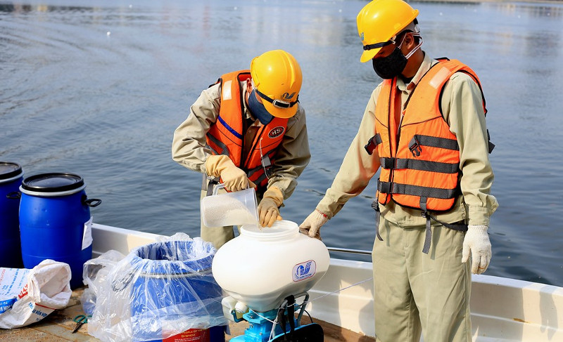 Picture 4 of Preparations of Germany to rescue dirty lakes in Hanoi