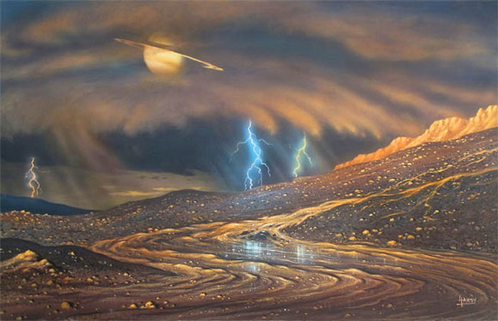 Picture 1 of 'Projection' of the strange substance Propadiene on the Saturn Titan moon