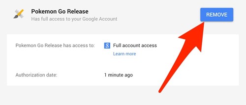 Picture 2 of Protect your Google account when playing Pokémon Go