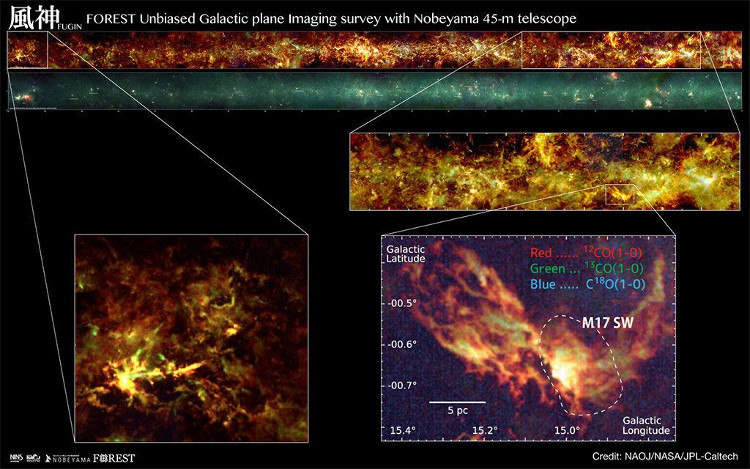 Picture 1 of Publish a new detailed map of the Milky Way galaxy