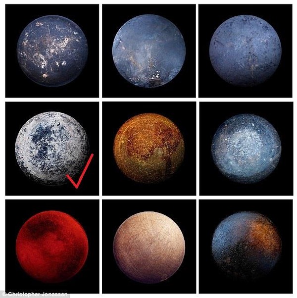 Picture 4 of Quiz: Find the true Moon between 8 frying pan and 1 Moon