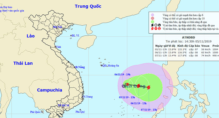 Picture 1 of Reappeared tropical depression, likely to intensify into a typhoon