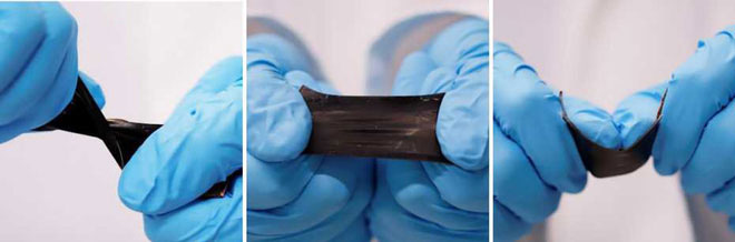 Picture 1 of Researchers have created a battery that can bend and bend