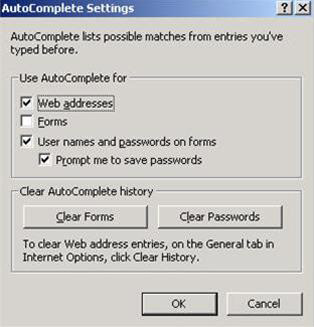 Picture 3 of Reset the initial defaults for Internet Explorer 6.0