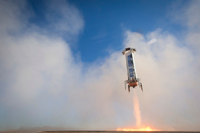 Picture 1 of Reusable rocket of Amazon boss for the 3rd consecutive succession
