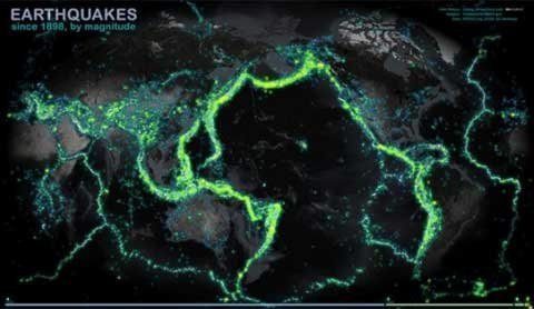 Reveal earthquake 'hot spots' in the world images 1