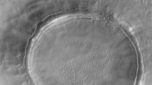 Picture 1 of Reveal the mysterious black hole on the Martian crater
