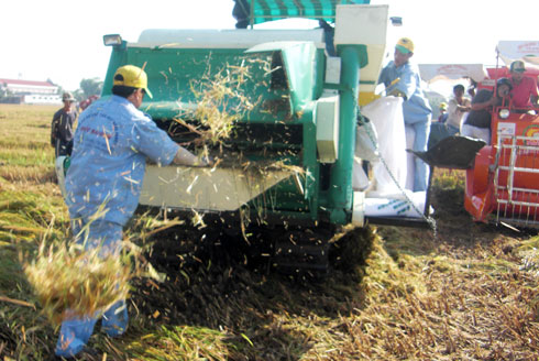 Picture 2 of Rice harvester won a 100 million VND patent