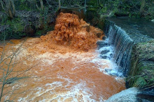 Picture 2 of River water turns yellow