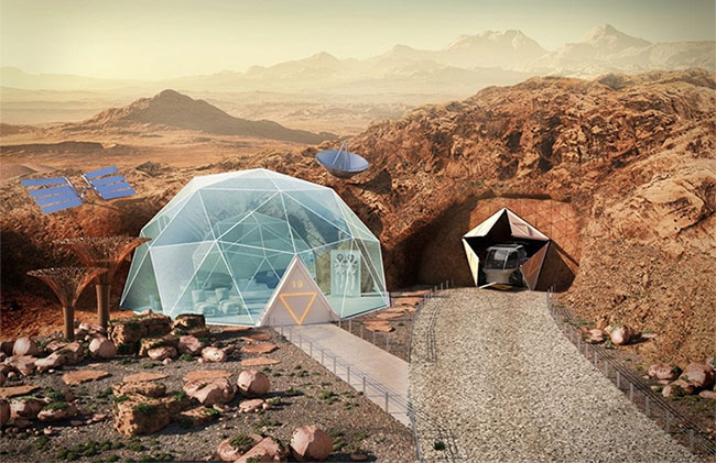 Picture 1 of Robots replace humans who walk to Mars