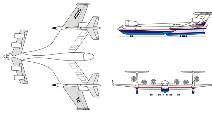Picture 1 of Russia built amphibian transport of weight ... 1,000 tons