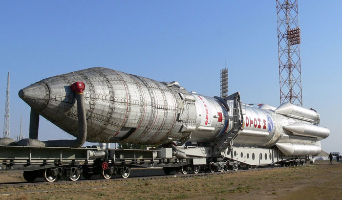 Picture 1 of Russia launches Proton-M missile carrying Dutch satellite
