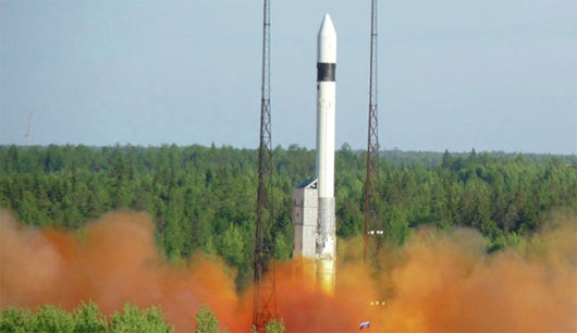 Picture 1 of Russia successfully launched three military satellites into orbit