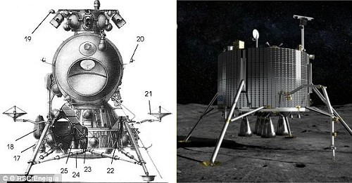 Picture 1 of Russian astronauts practice landing on the Moon