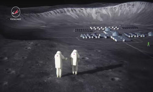 Picture 2 of Russian astronauts practice landing on the Moon