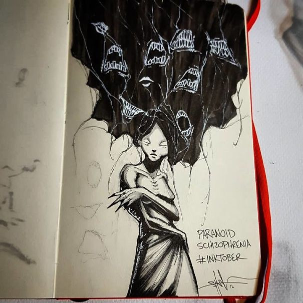 Picture 8 of Scary illustration of the 9 most terrible psychological diseases in humans