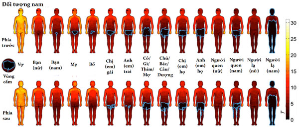 Picture 1 of Scientists map areas of male and female body dislikes