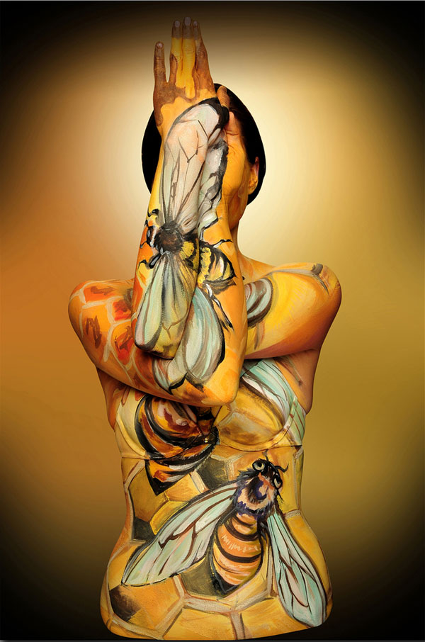 Picture 6 of See 'animals' through painting art on people