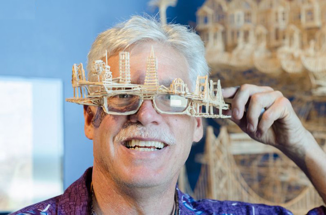 Picture 10 of See masterpieces from 100 000 toothpicks built in 35 years
