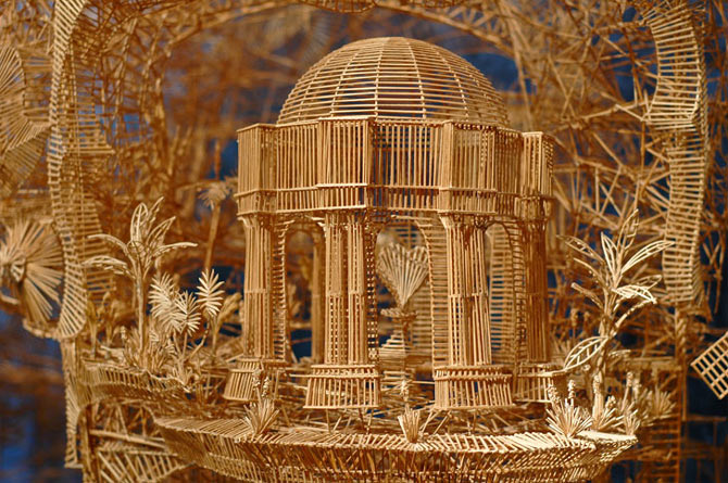 Picture 8 of See masterpieces from 100 000 toothpicks built in 35 years