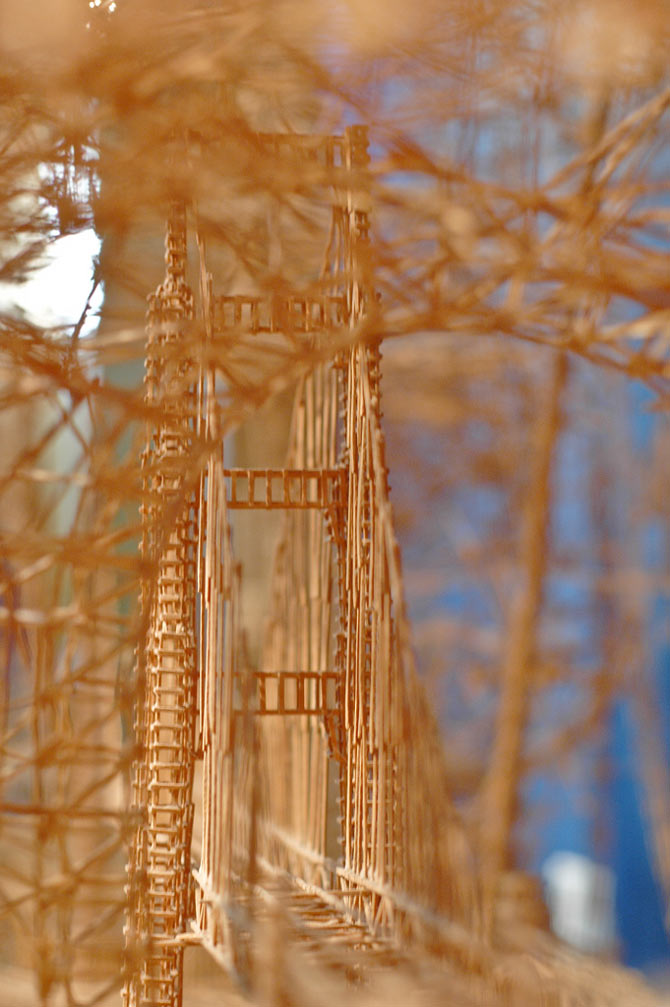 Picture 9 of See masterpieces from 100 000 toothpicks built in 35 years