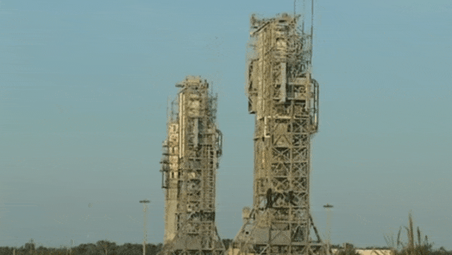 Picture 1 of See the demolition of NASA's rocket launcher complex in the blink of an eye