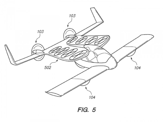 Picture 9 of See the drawing of the foldable flying car of Google co-founder
