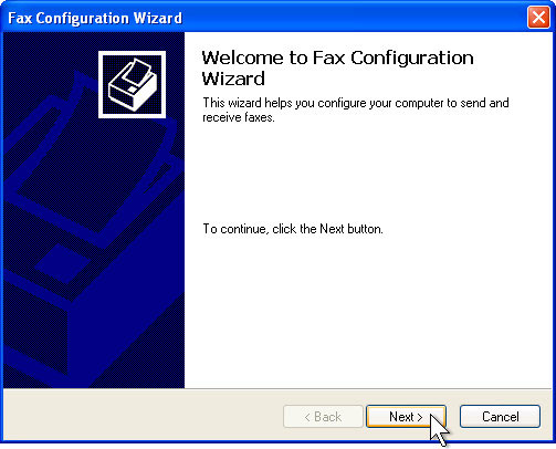 Picture 8 of Send a fax from a Windows XP-based computer