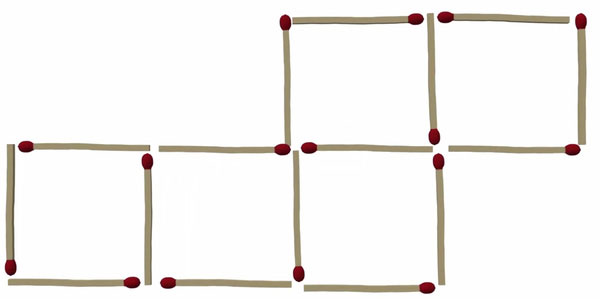 Picture 4 of Set of 5 matches to move the match to make you scratch your hair