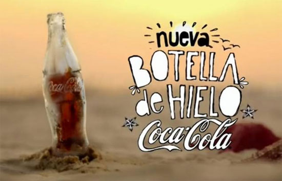 Picture 1 of Ship Coca Cola bottle made of ice