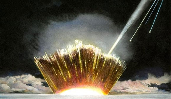 Picture 3 of Shock with meteorites stabbed the Earth as strong as 70,000 nuclear bombs
