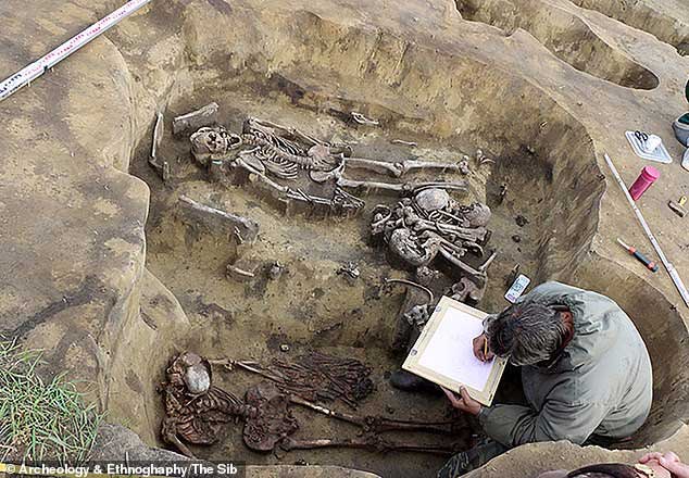 Picture 3 of Shocking the 'bird' remains in 5,000 year old tombs