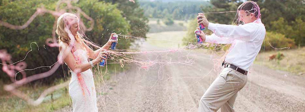 Picture 2 of Silly String sprays and secrets in plastic foam